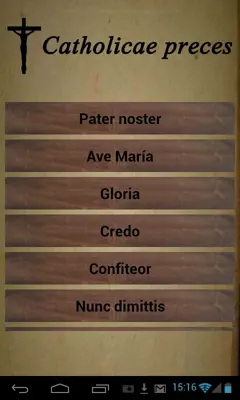 Catholicae preces android App screenshot 4